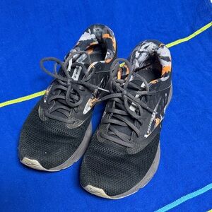 Brooks Black and Orange Sneakers